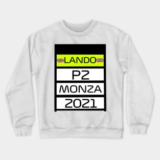 Lando Norris P2 Monza Pit Board Crewneck Sweatshirt